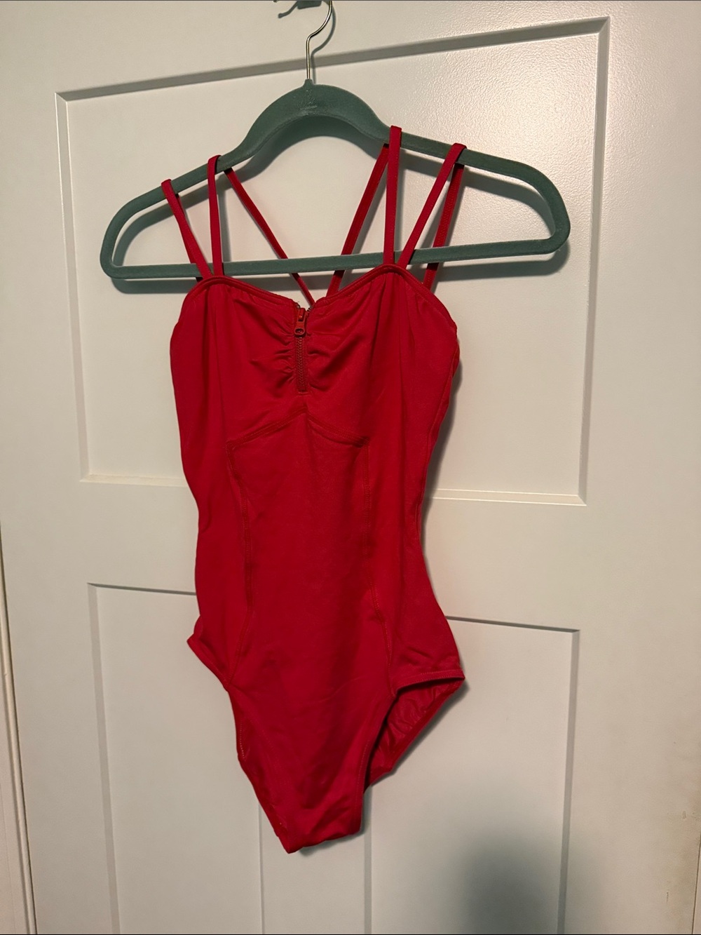 Capezio Red Double-Strap Leotard